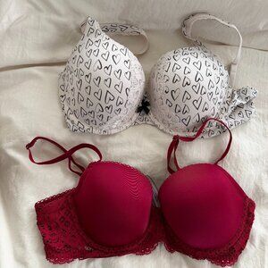 Victoria's Secret Body by Victoria Perfect Shape Dream Angels Bras BUNDLE 34D